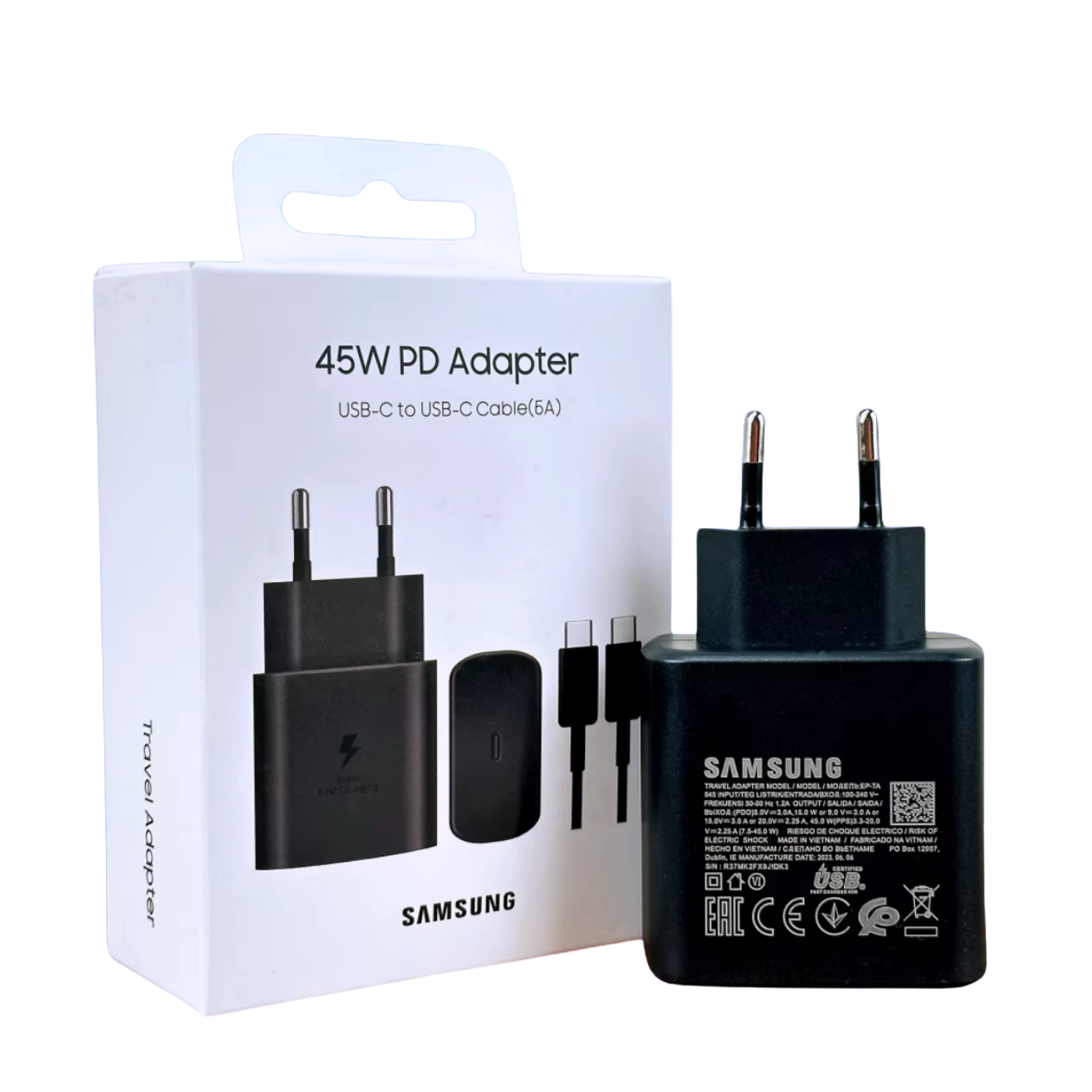 Kit Adaptador de Carregamento Rápido de 25 W da Samsung
